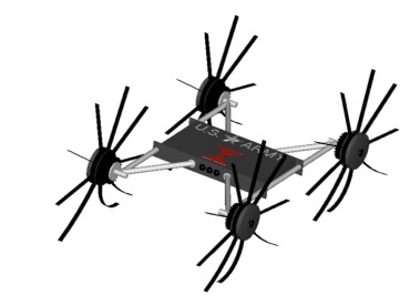 Rimless Spoke Wheel of The Agricultural Robot
