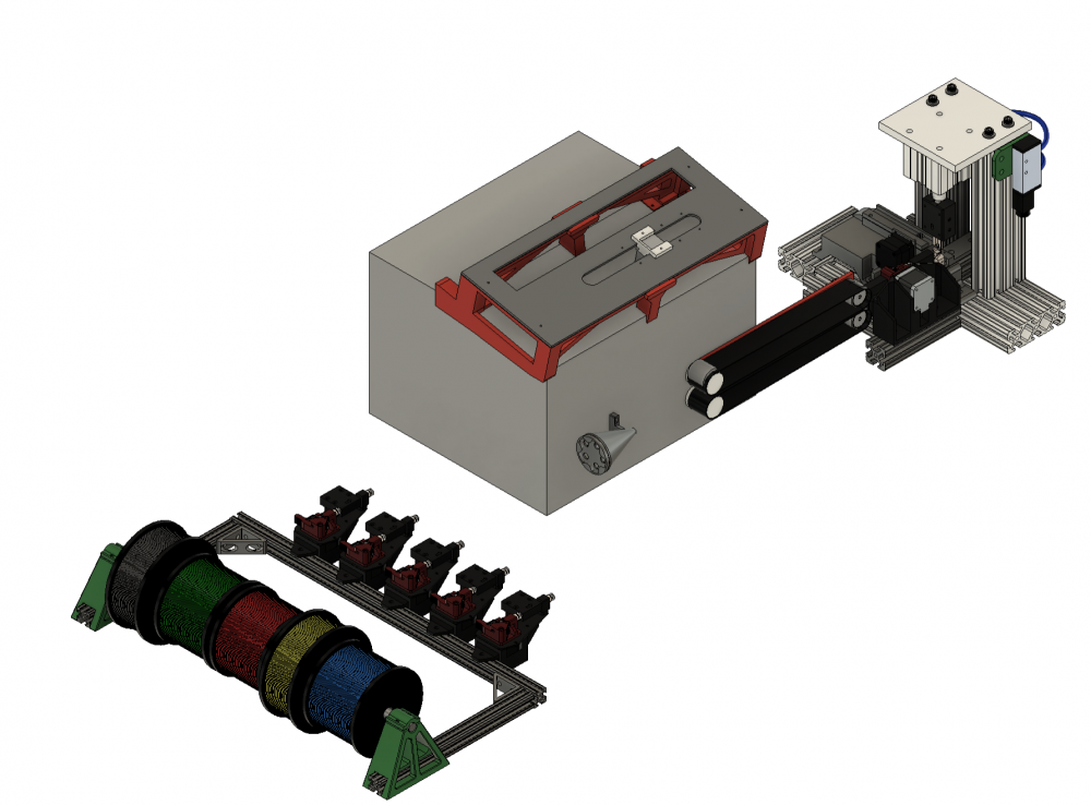 CAD Assembly of Automated Wire Feeding and Crimping Machine