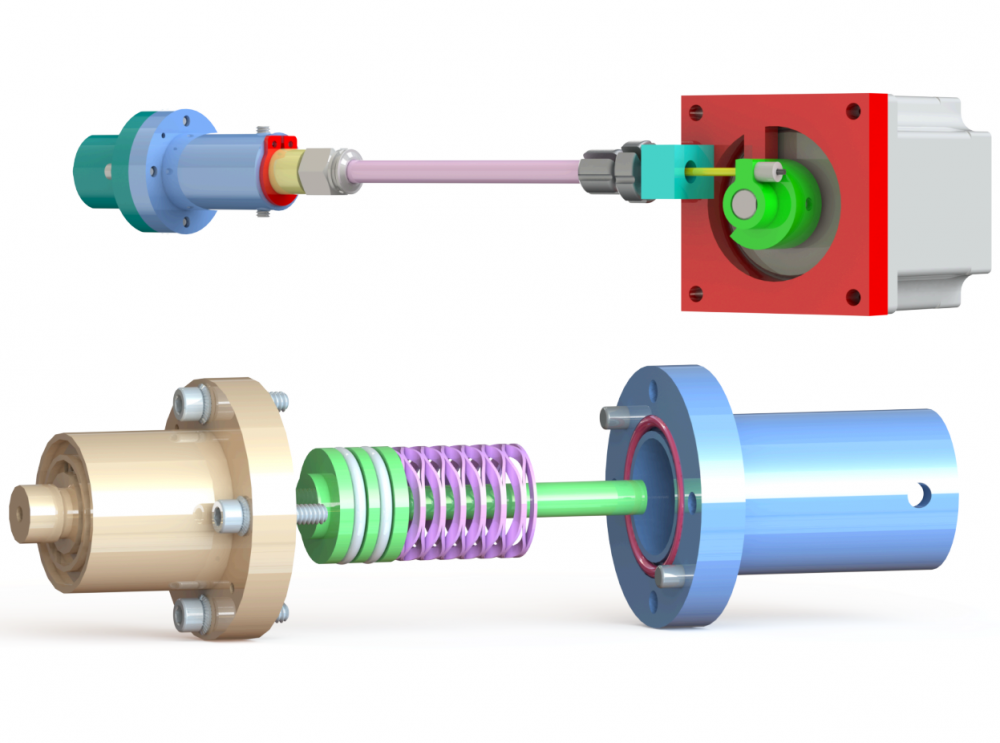 CAD Visualization of Valve and Actuator