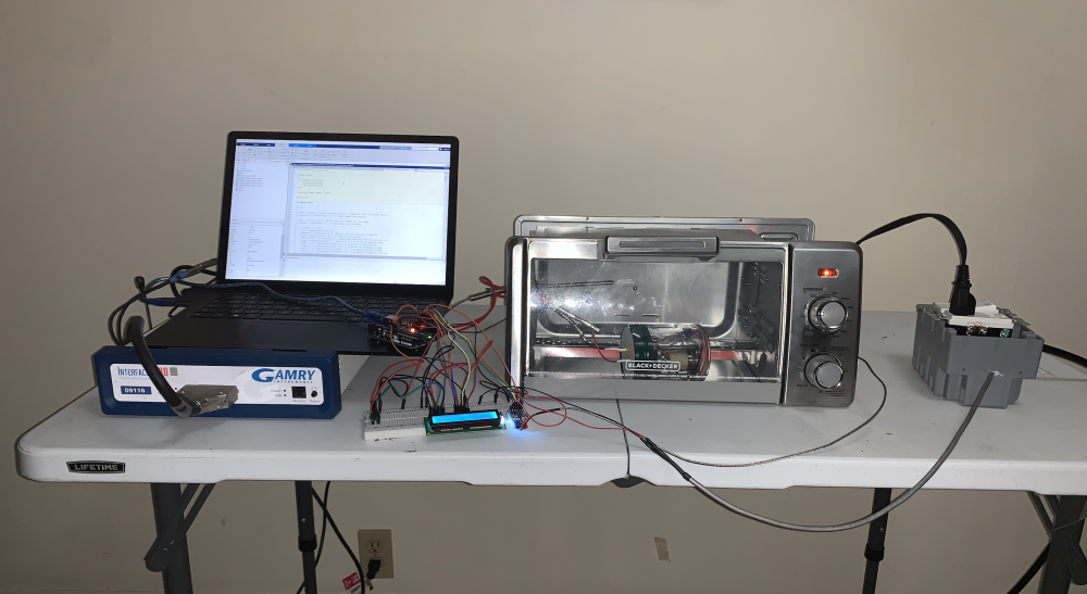 DIY Oven Setup with Arduino, GAMRY, and Electric Box 