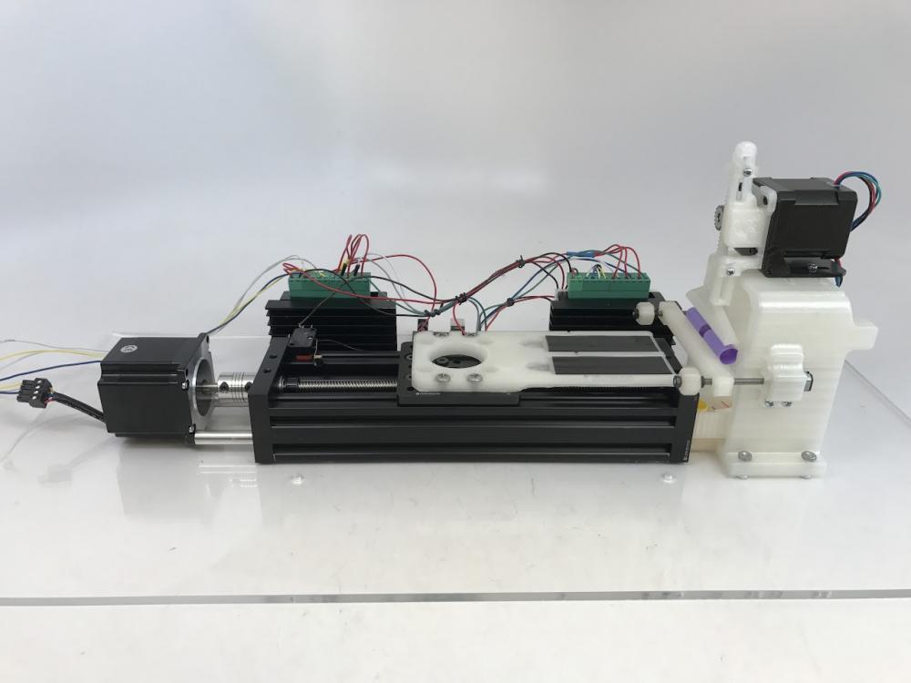 Self-smearing Self-staining Slide maker